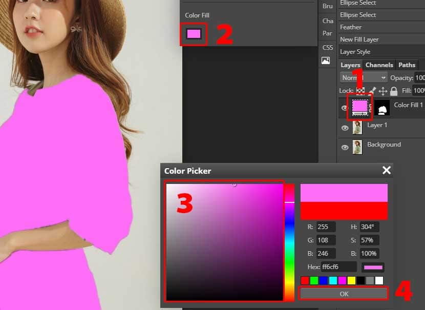change color of image photoshop How to change color in photoshop online for object editing products easy #5