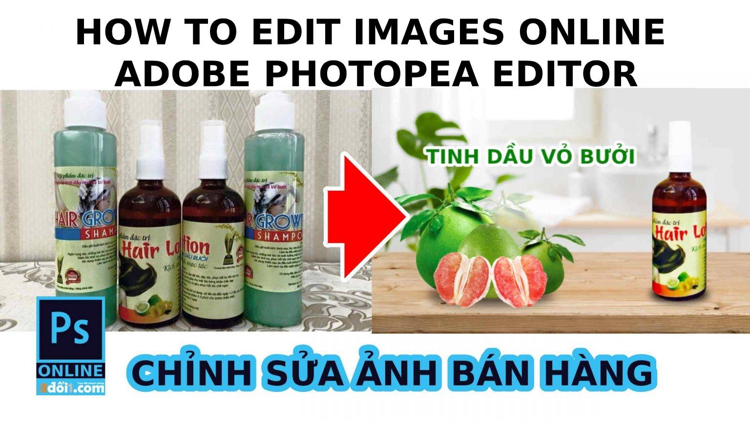 How to edit images online adobe photopea editor