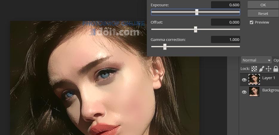tang Smooth skin with photoshop, remove acne with photoshop