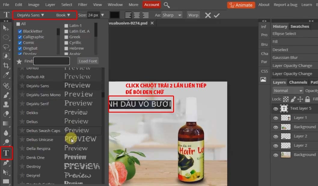 viet chu len anh trong photoshop online How to edit images online adobe photopea editor #4