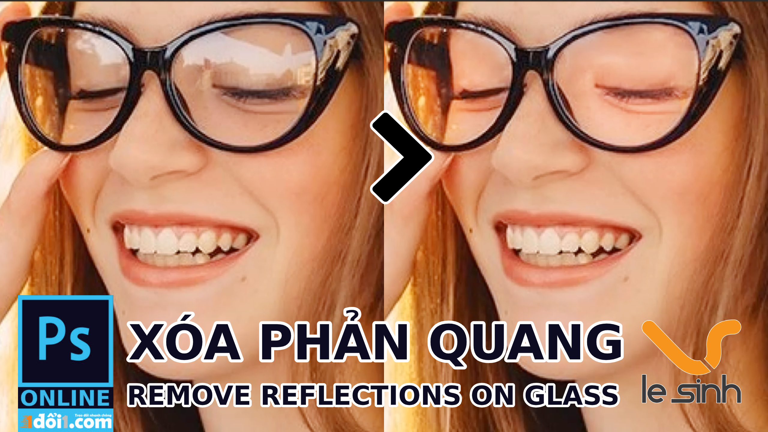 How to remove reflections on glass in photoshop online